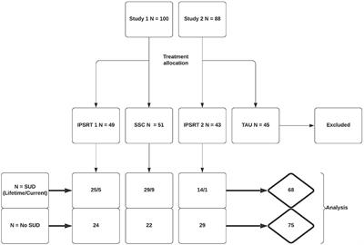 Functional and Mood Outcomes in Bipolar Disorder Patients With and Without Substance Use Disorders Undergoing Psychotherapy